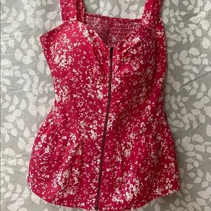 Floral corset top